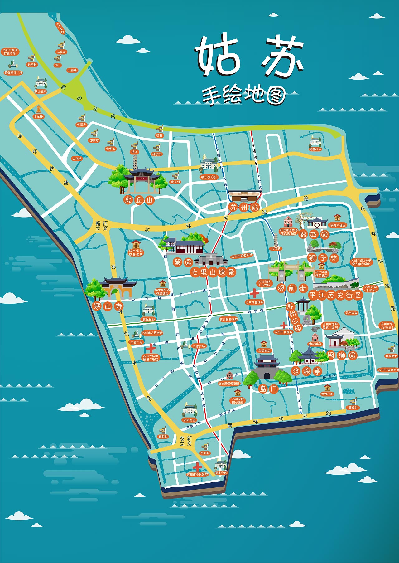 黑龙江手绘地图景区的文化宝藏