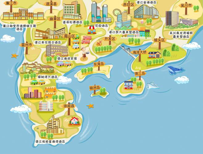 黑龙江手绘地图旅游的艺术指南